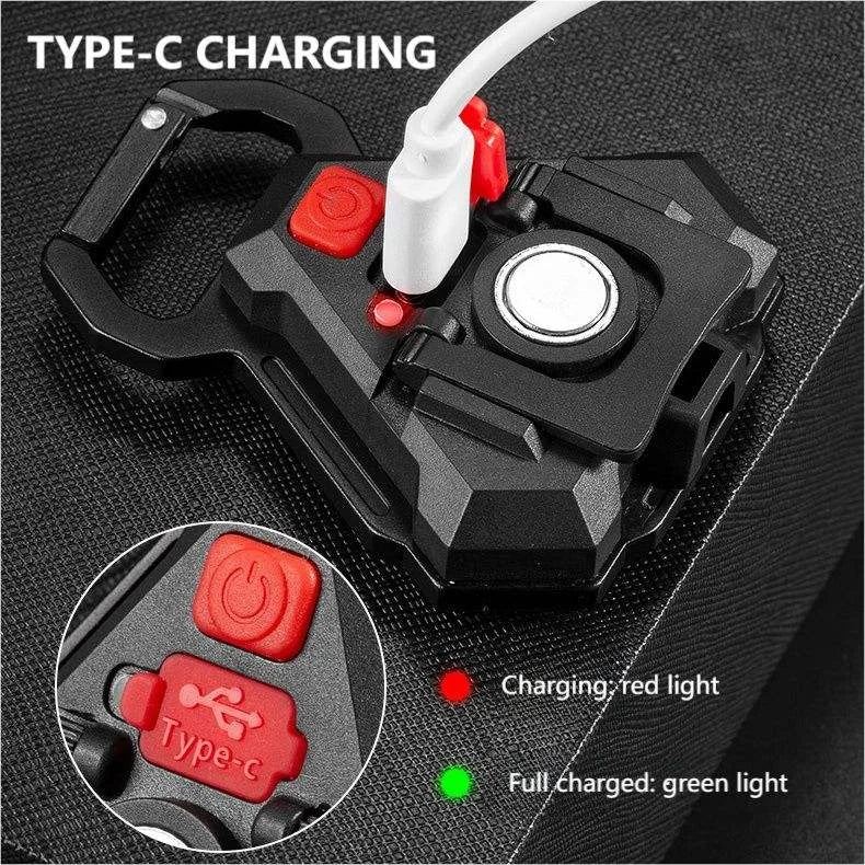 2 pcs Triangle Mini flashlight for outdoor and self-defense