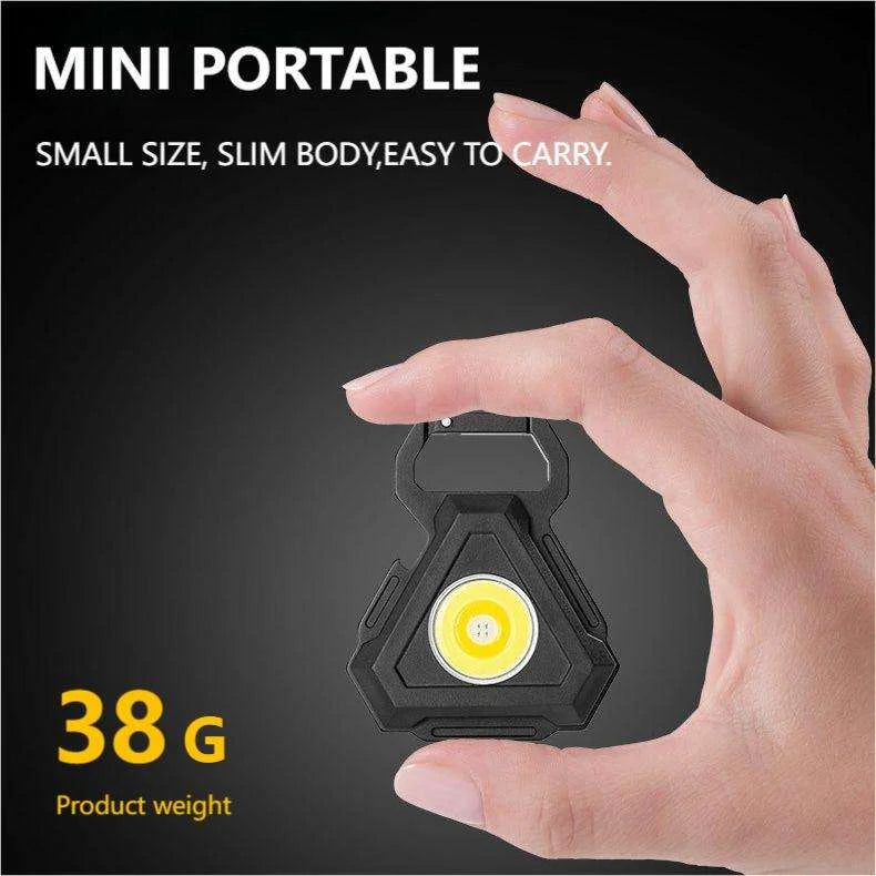 2 pcs Triangle Mini flashlight for outdoor and self-defense