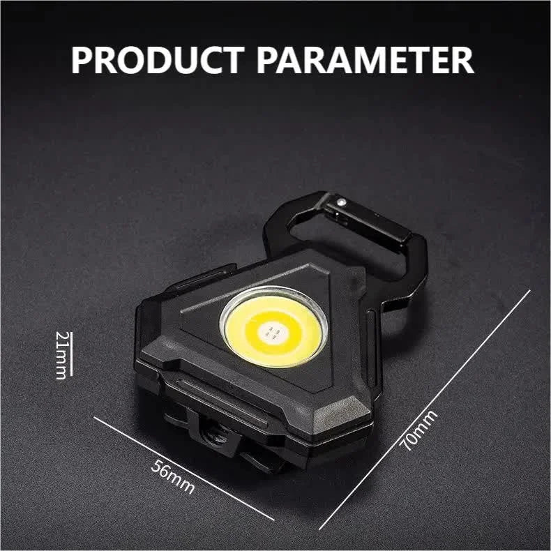 2 pcs Triangle Mini flashlight for outdoor and self-defense