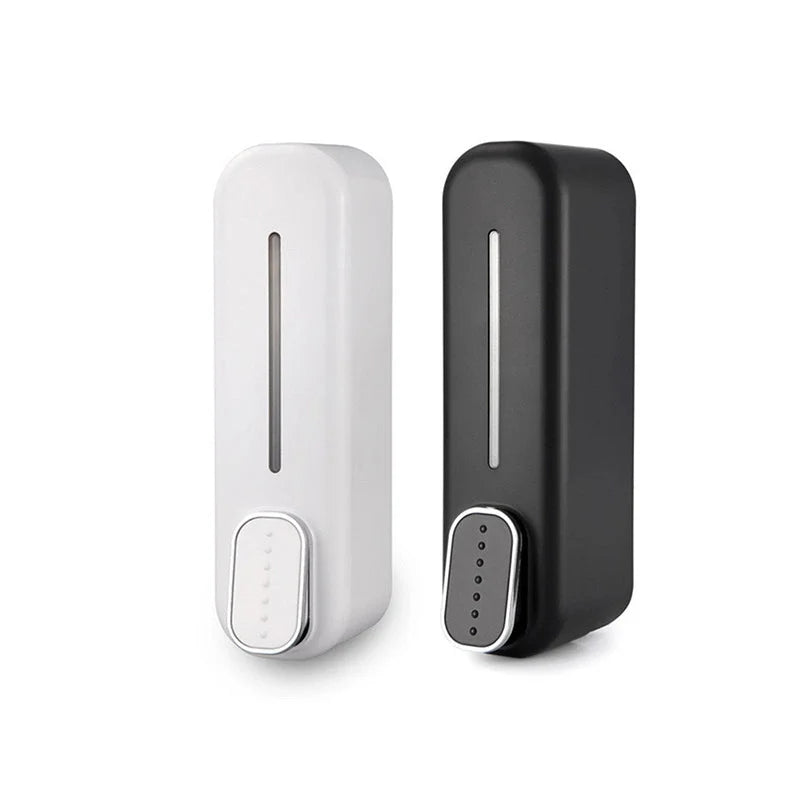 2 Pcs (White + Black) Modern Wall-Mounted Press Soap