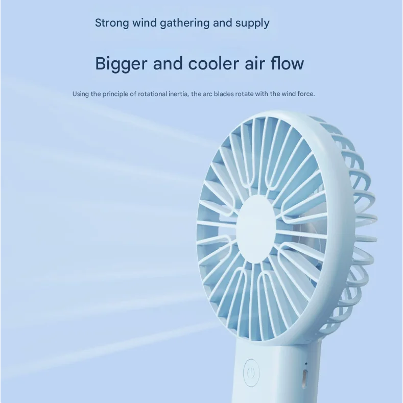 2 PCS White Portable USB Fan - 3 Speed Settings - Perfect