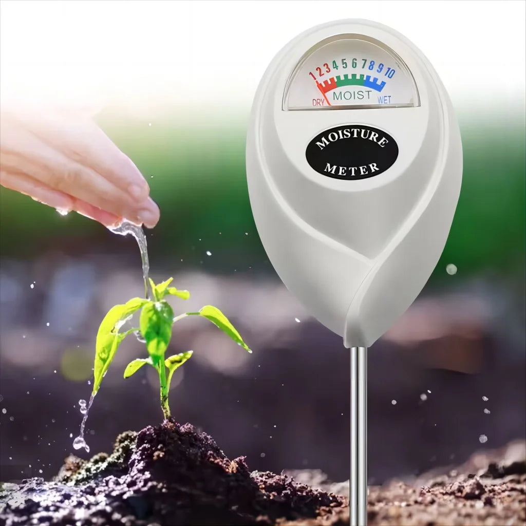 2 Pcs White Soil Moisture Meter - Accurate Plant Water