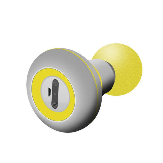 2 Pcs Yellow Mini Massage Gun - 6-Speed Muscle Relaxer USB