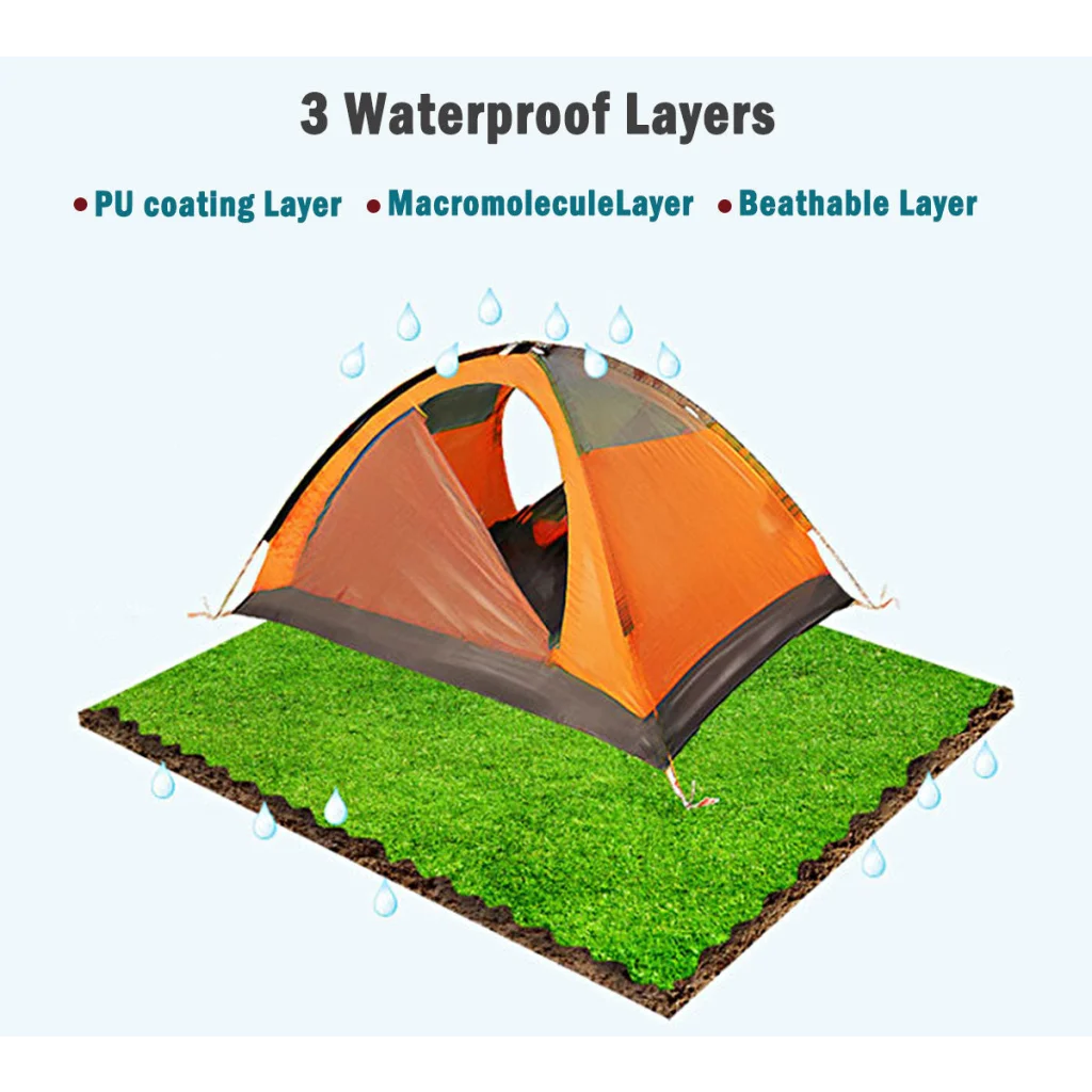 2 Person Portable Outdoor Lightweight Cycling Hiking