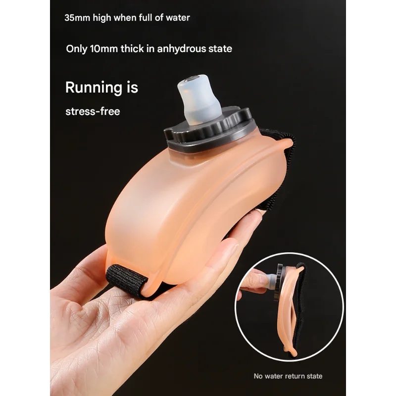 2 Pices Black Ergonomic Wearable Hydration Flask hands free