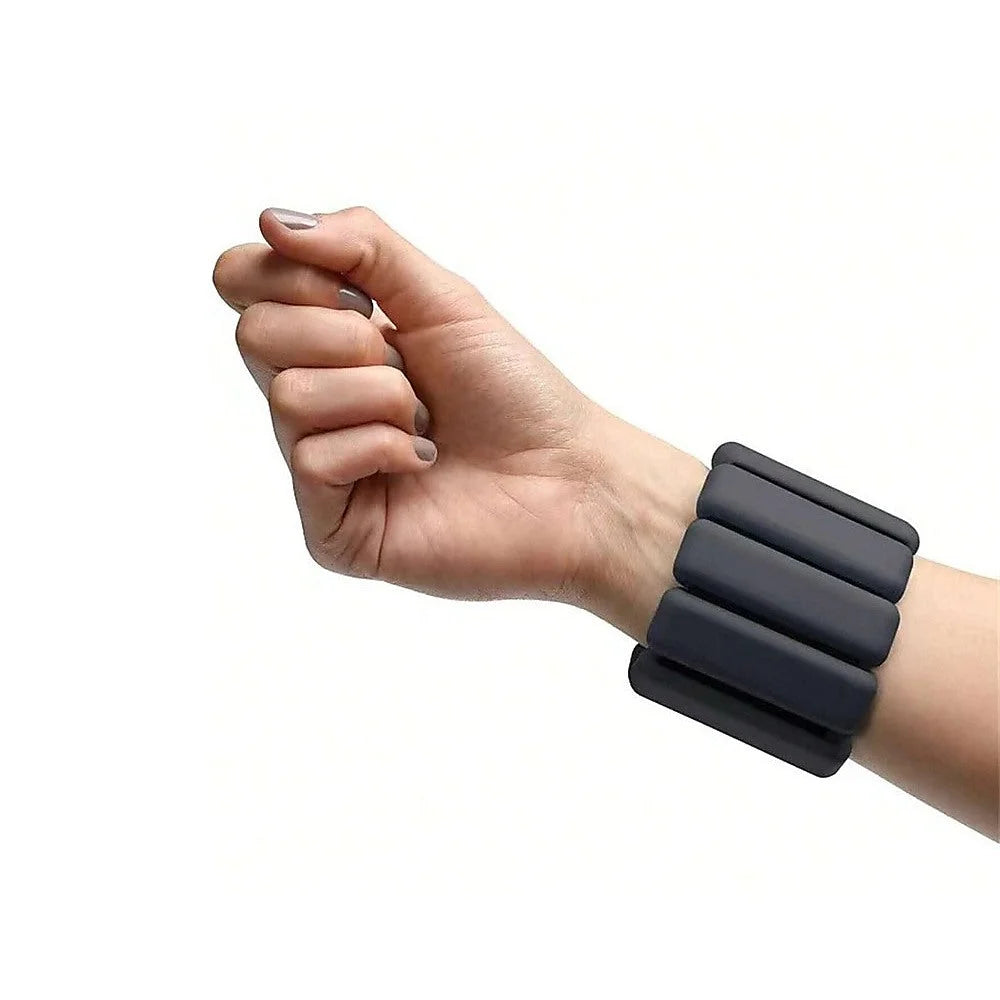 2-Piece Ankle & Wrist Weights – 2kg Pair Adjustable Workout