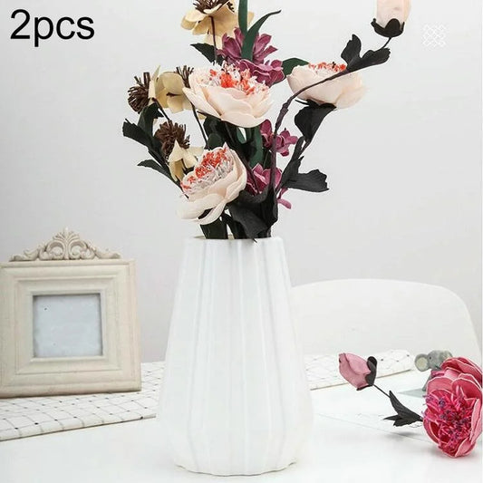 2-piece Plastic Vase for Creative Flower Arrangements
