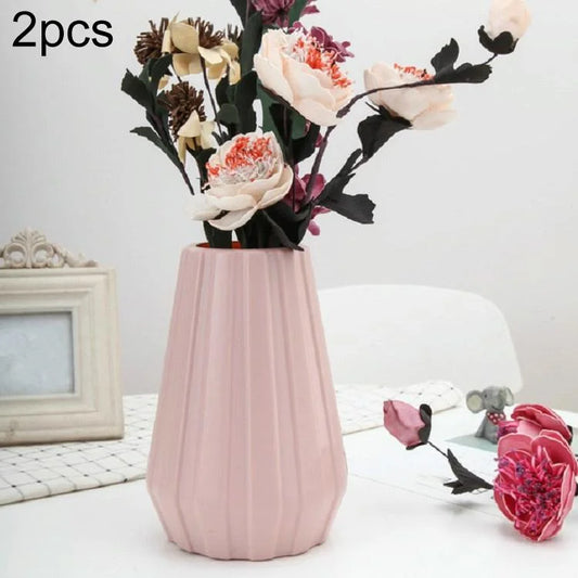 2-piece Plastic Vase for Creative Flower Arrangements
