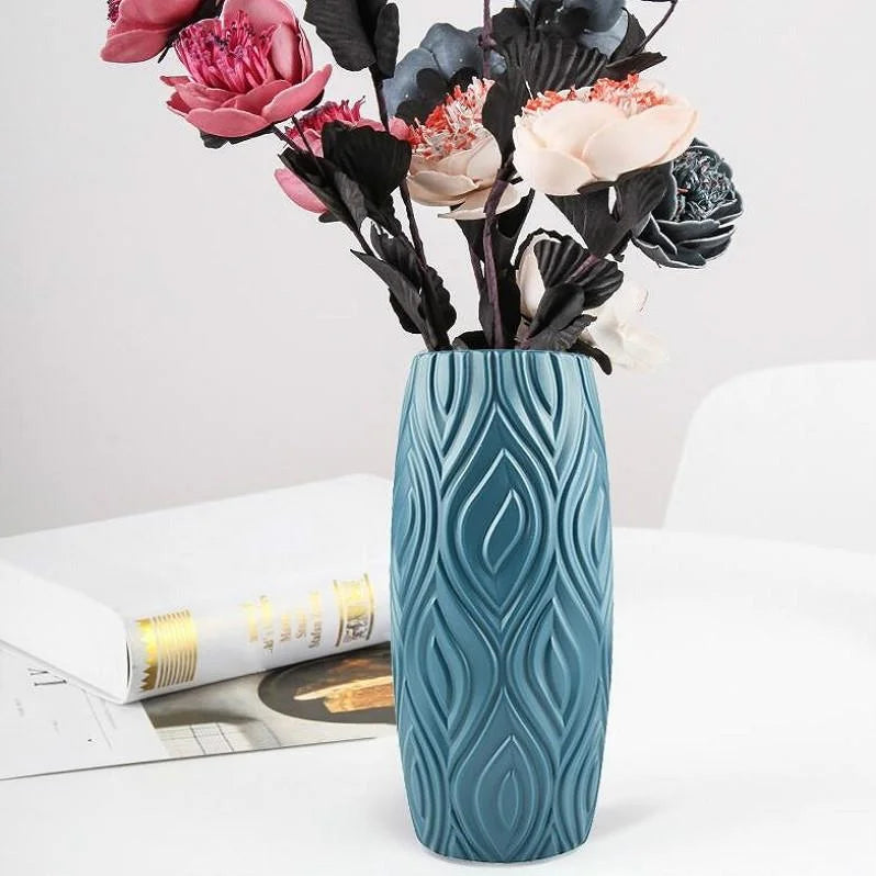 2-piece Plastic Vase Set for Creative Flower Arrangements