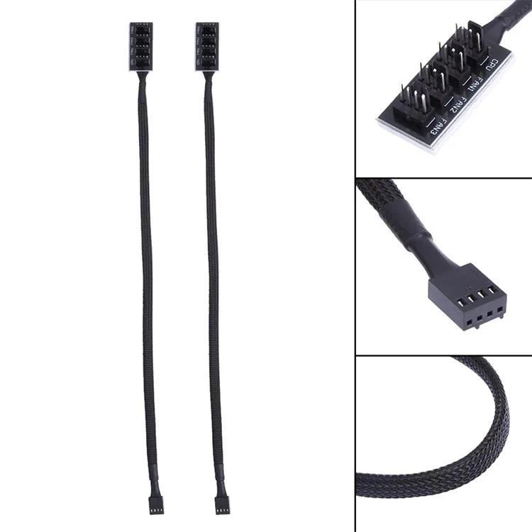 2-Port Pwm Fan Hub For Pc Chassis - A Drag Four