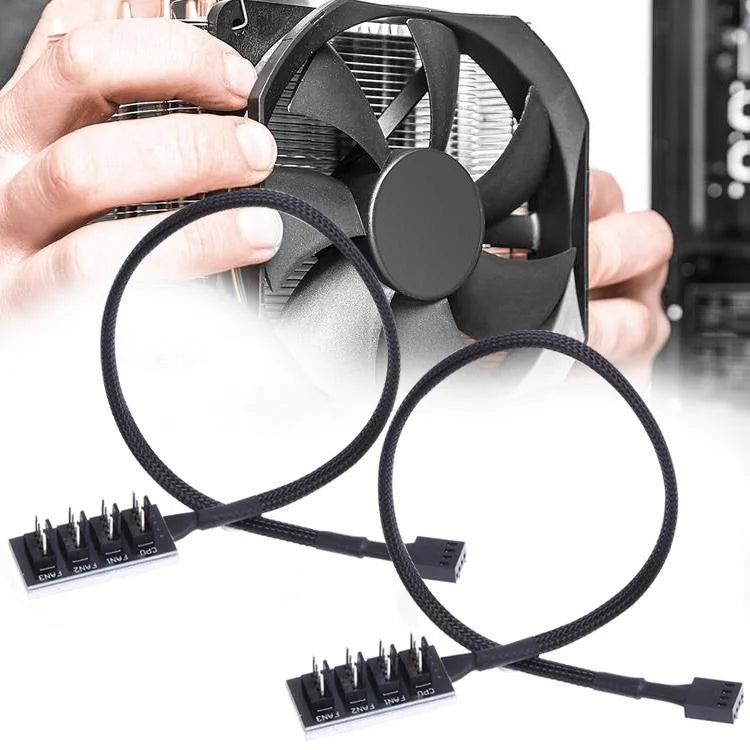2-Port Pwm Fan Hub For Pc Chassis - A Drag Four