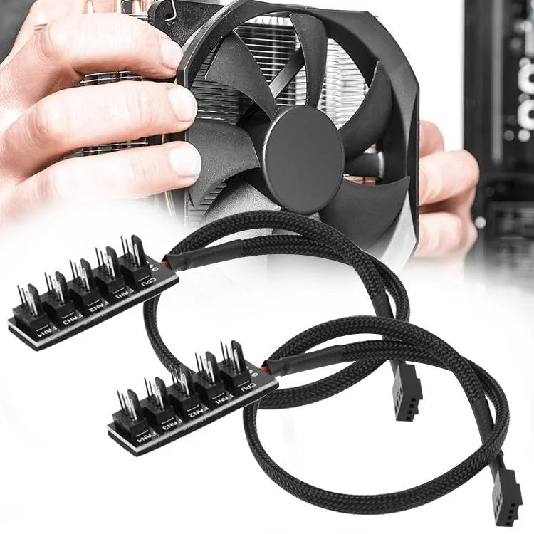 2-Port Pwm Fan Hub For Pc Chassis - A Drag Four