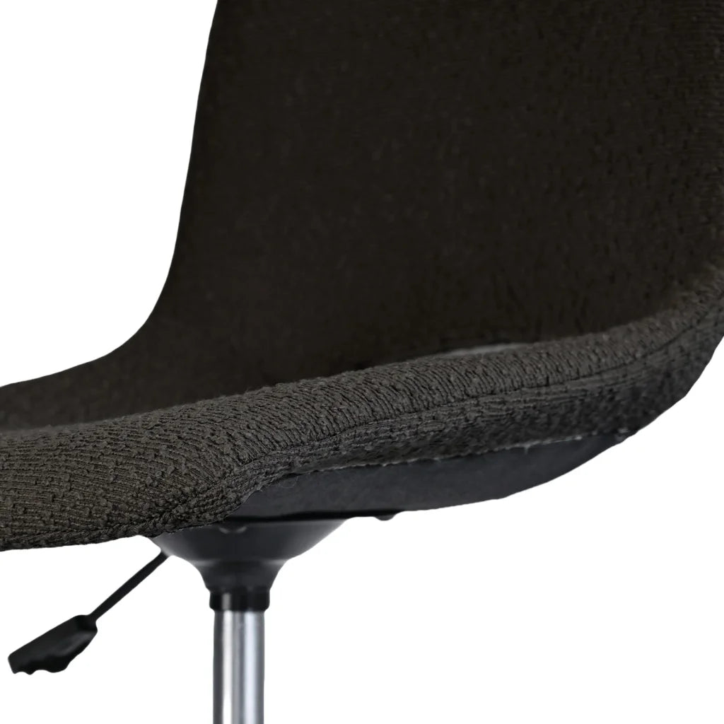 2 Set Office Desk Chair - Loop Yarn Fabric Home Swivel