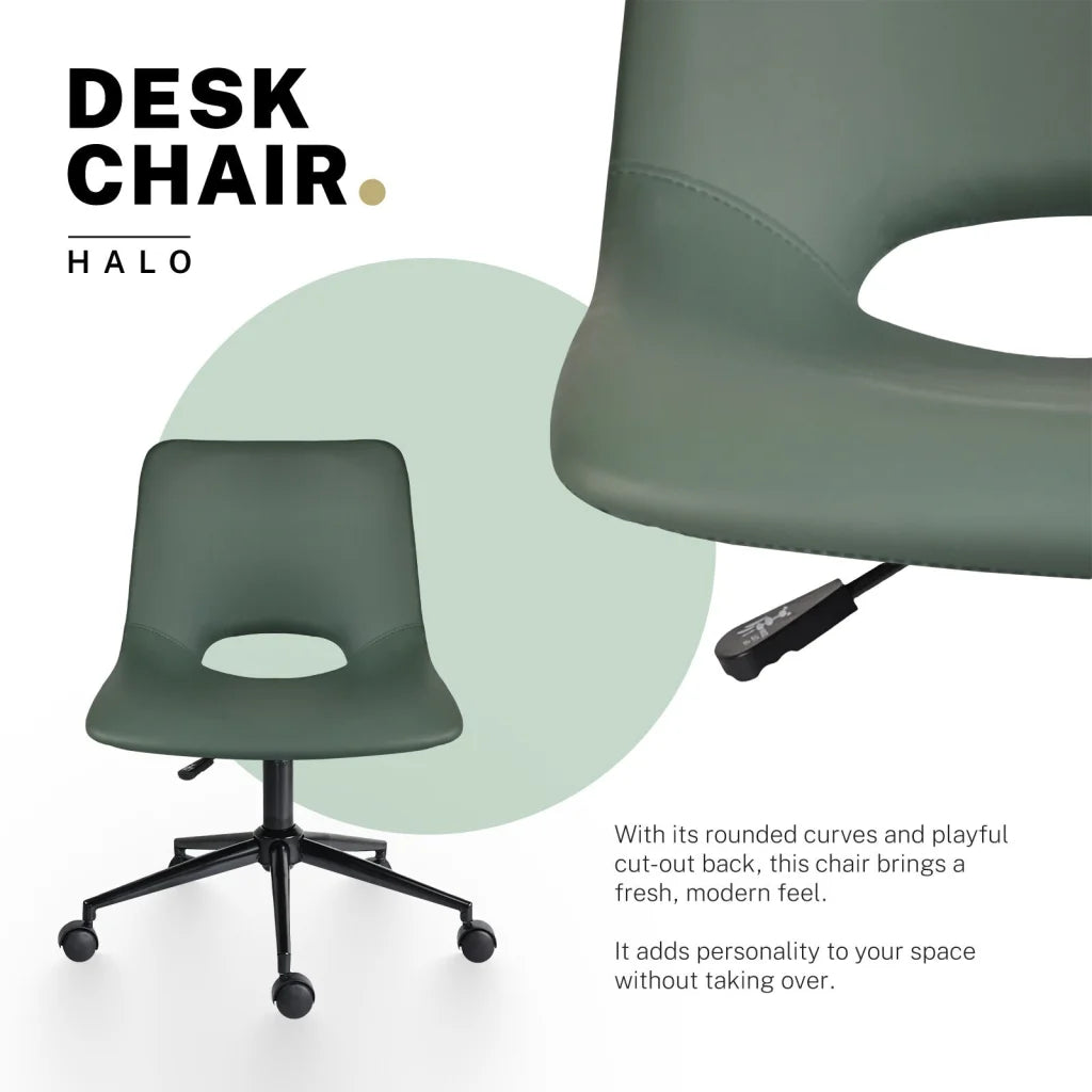 2 Set Office Desk Chair - PU Leather Home Swivel Chair