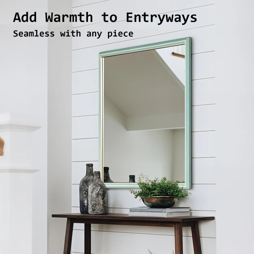 2 Set Wall Mirror Rectangular Frame Bathroom 70x90cm