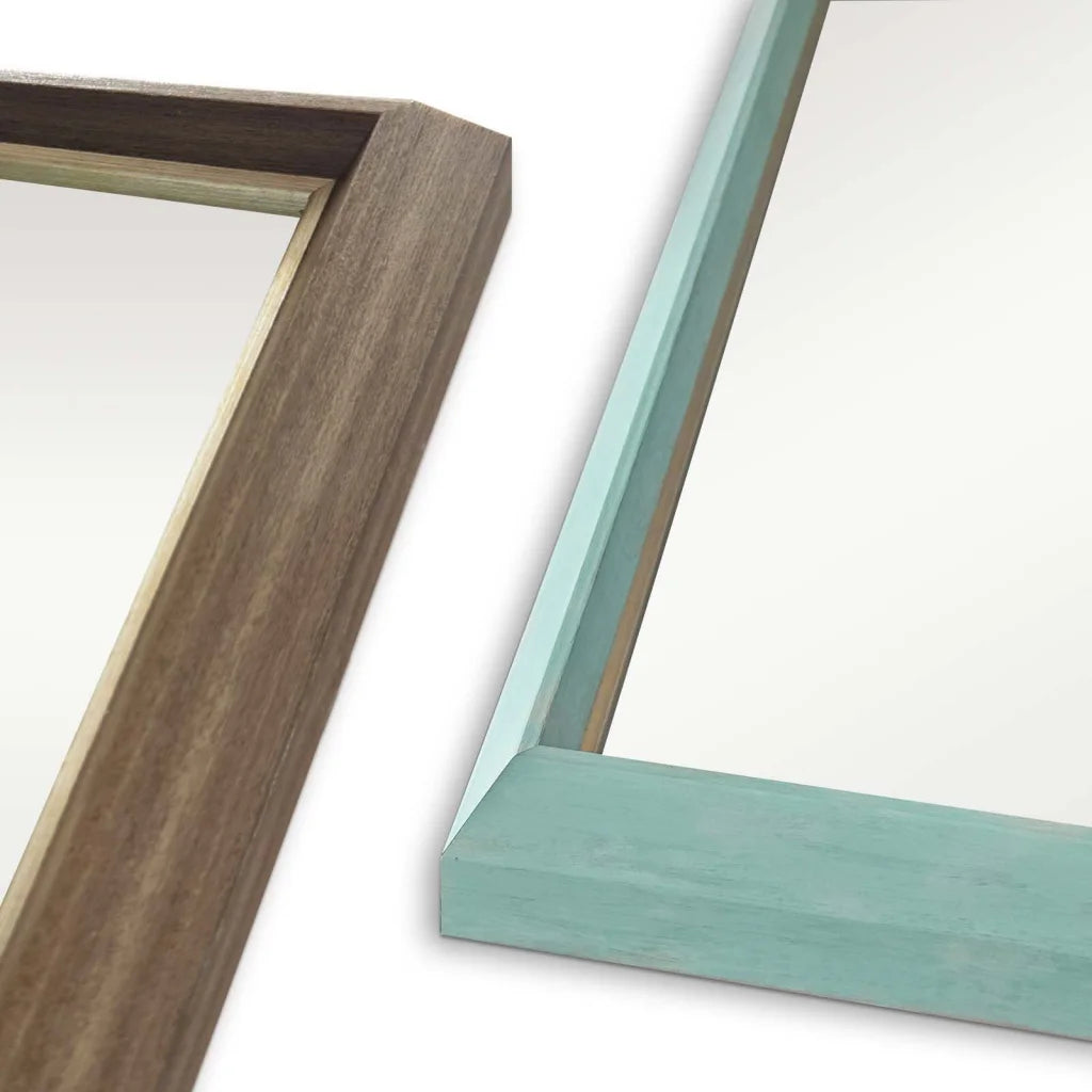 2 Set Wall Mirror Rectangular Frame Bathroom 70x90cm