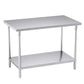 2-Tier Commercial Catering Kitchen Prep Work Bench Table Stainless Steel 1207085cm - Premium