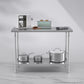 2-Tier Commercial Catering Kitchen Prep Work Bench Table Stainless Steel 1207085cm - Premium