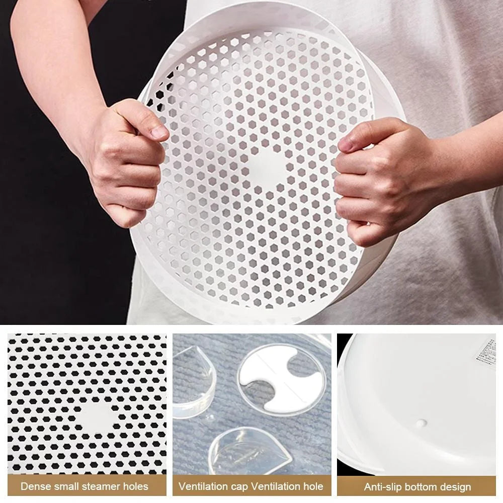 2 Tier Microwave Steamer - Appliances > Kitchen Appliances