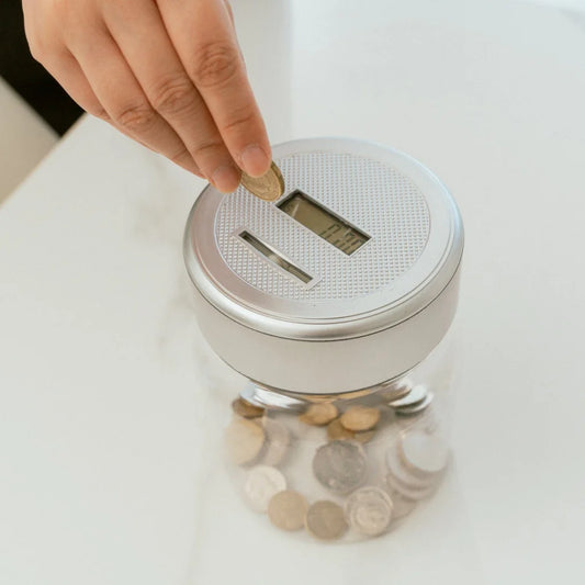 2 x Digital Coin Counting Money Jar Australian
