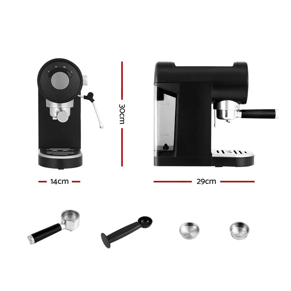 20 Bar Coffee Machine espresso cafe maker black appliances