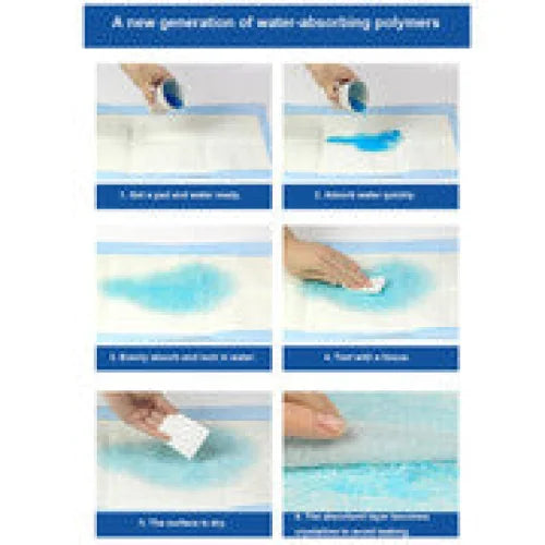 Dog absorbent training with caster wheels and side handle rail