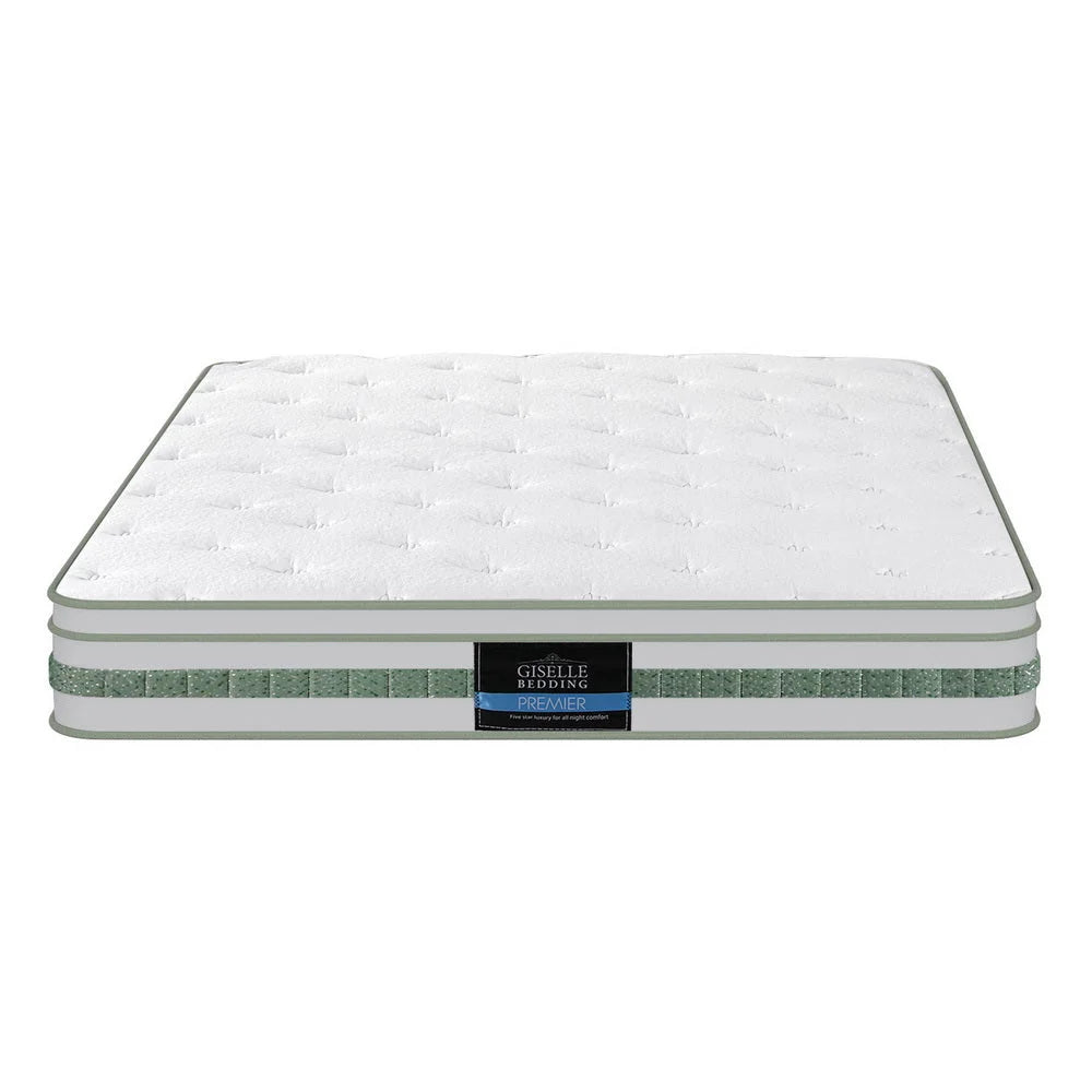 20cm Giselle Mattress King Green Tea Mattresses - Furniture