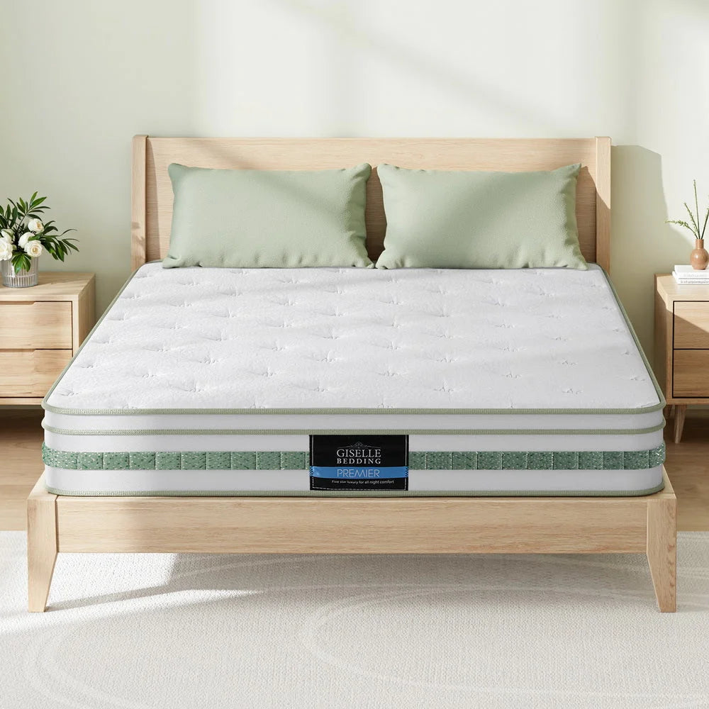 20cm Giselle Mattress King Green Tea Mattresses - Furniture