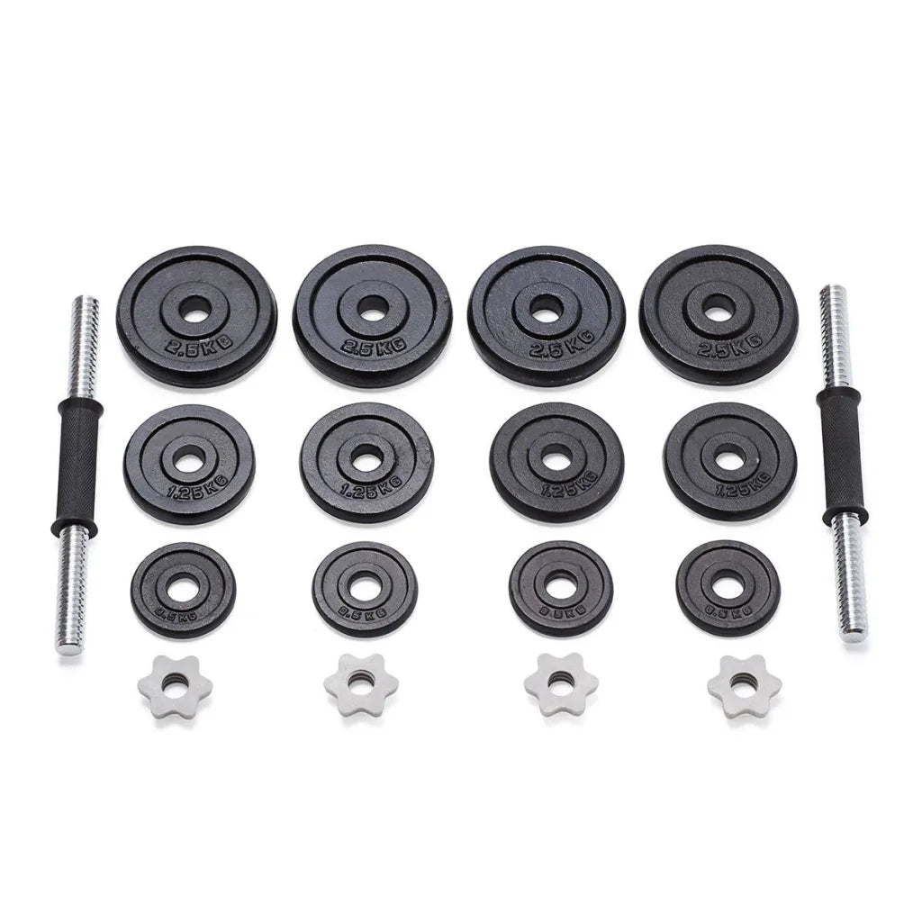 20KG Cast Iron Dumbbell Set Weight Dumbbells Home Gym