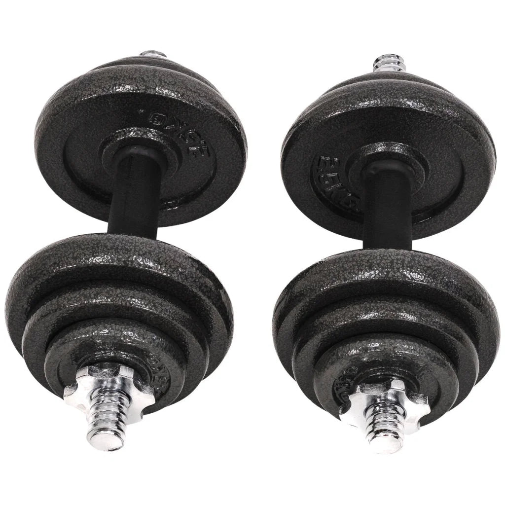 20KG Cast Iron Dumbbell Set Weight Dumbbells Home Gym
