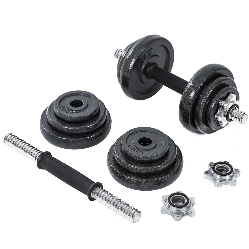 20KG Cast Iron Dumbbell Set Weight Dumbbells Home Gym