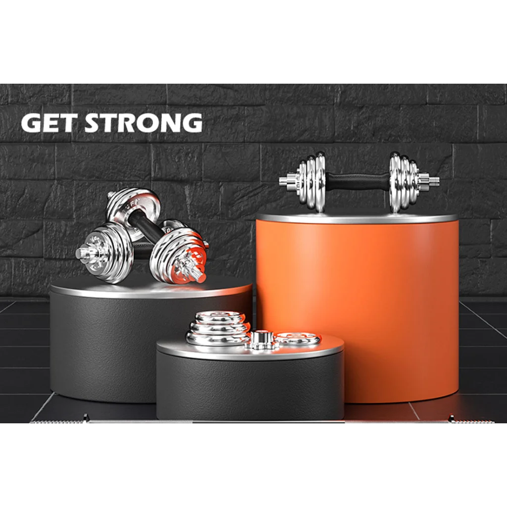 20KG Chrome Dumbbell Set Weight Dumbbells Home Gym Training