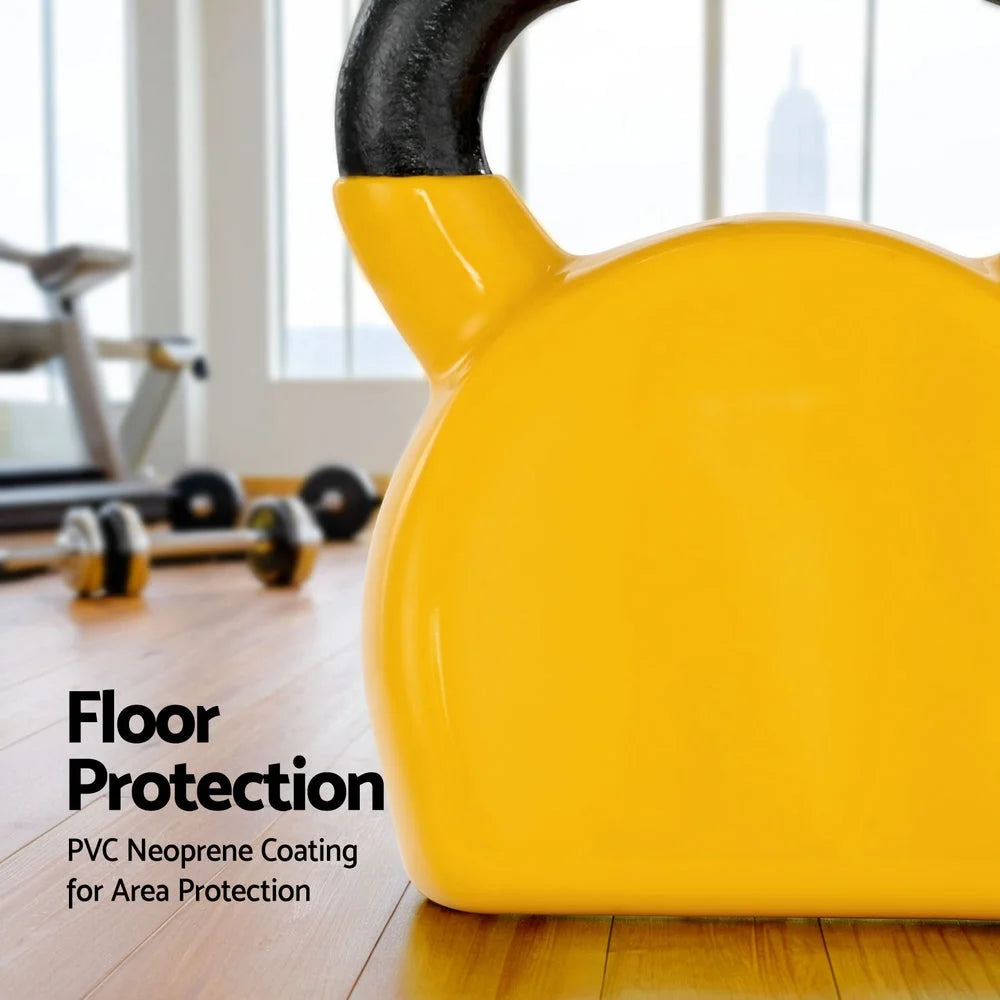 20kg Kettlebell Set Weightlifting Bench Dumbbells Kettle