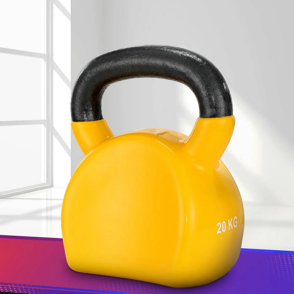 20kg Kettlebell Set Weightlifting Bench Dumbbells Kettle