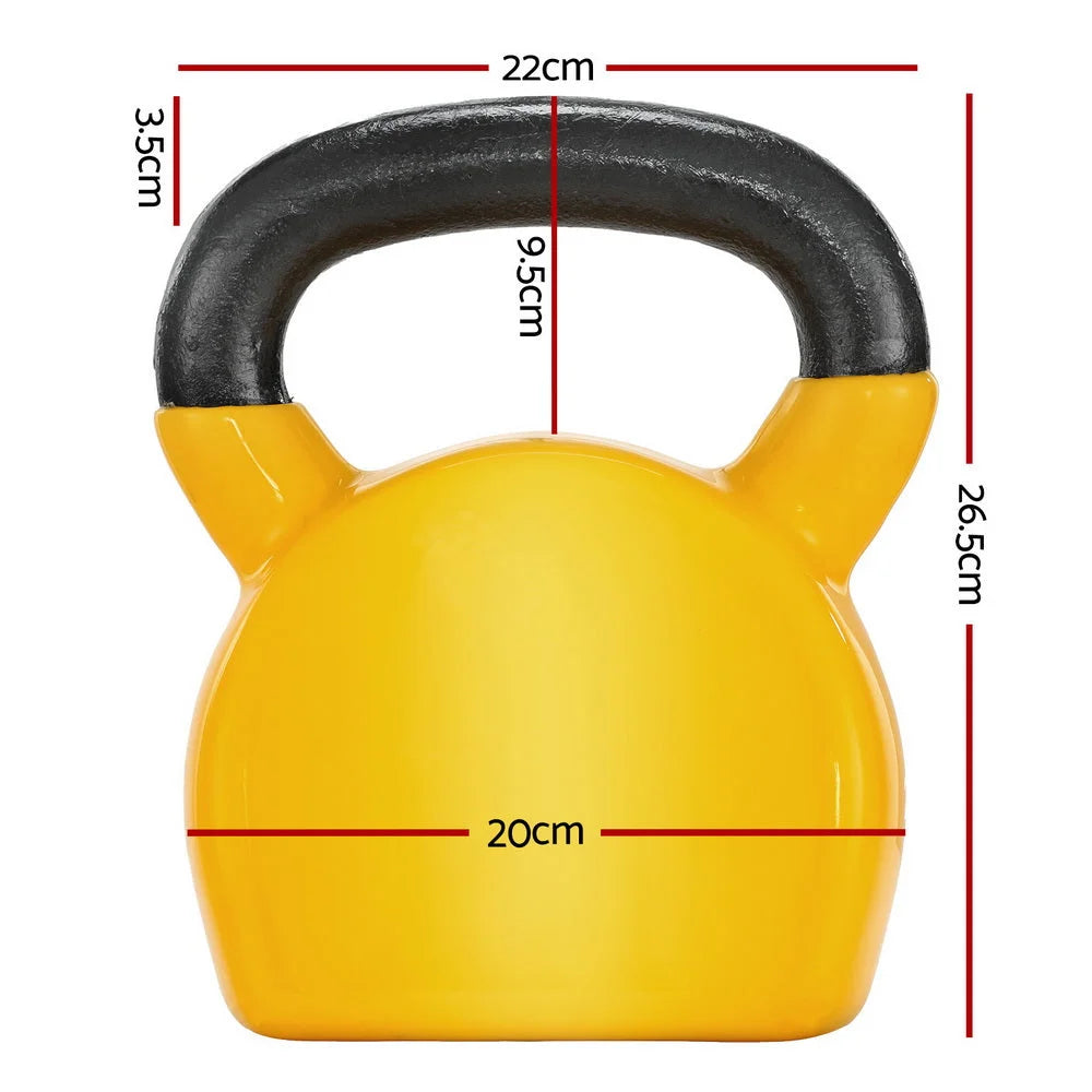 20kg Kettlebell Set Weightlifting Bench Dumbbells Kettle