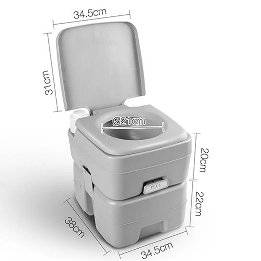20L Outdoor Portable Camping Toilet 50 Flush - Outdoor