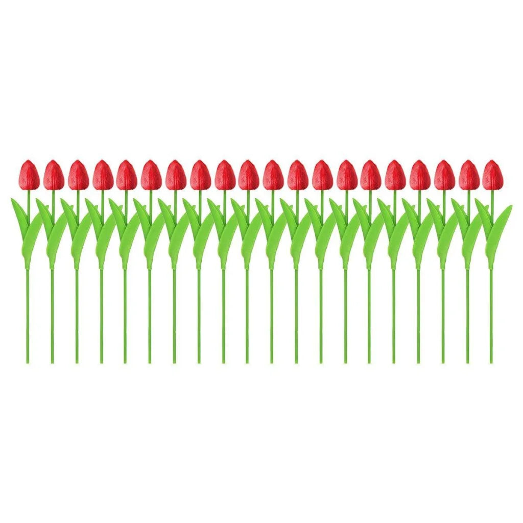20PCS Real Touch Artificial Tulip Bouquet Fake Flowers