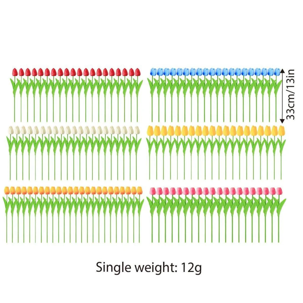 20PCS Real Touch Artificial Tulip Bouquet Fake Flowers