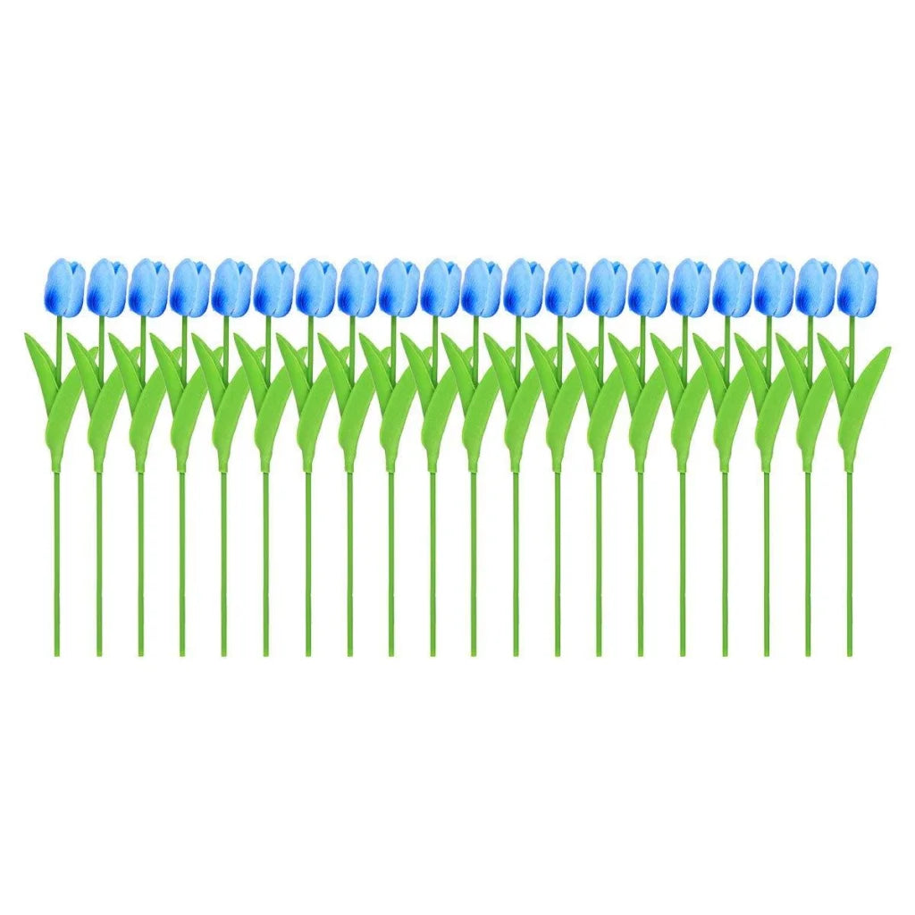 20PCS Real Touch Artificial Tulip Bouquet Fake Flowers