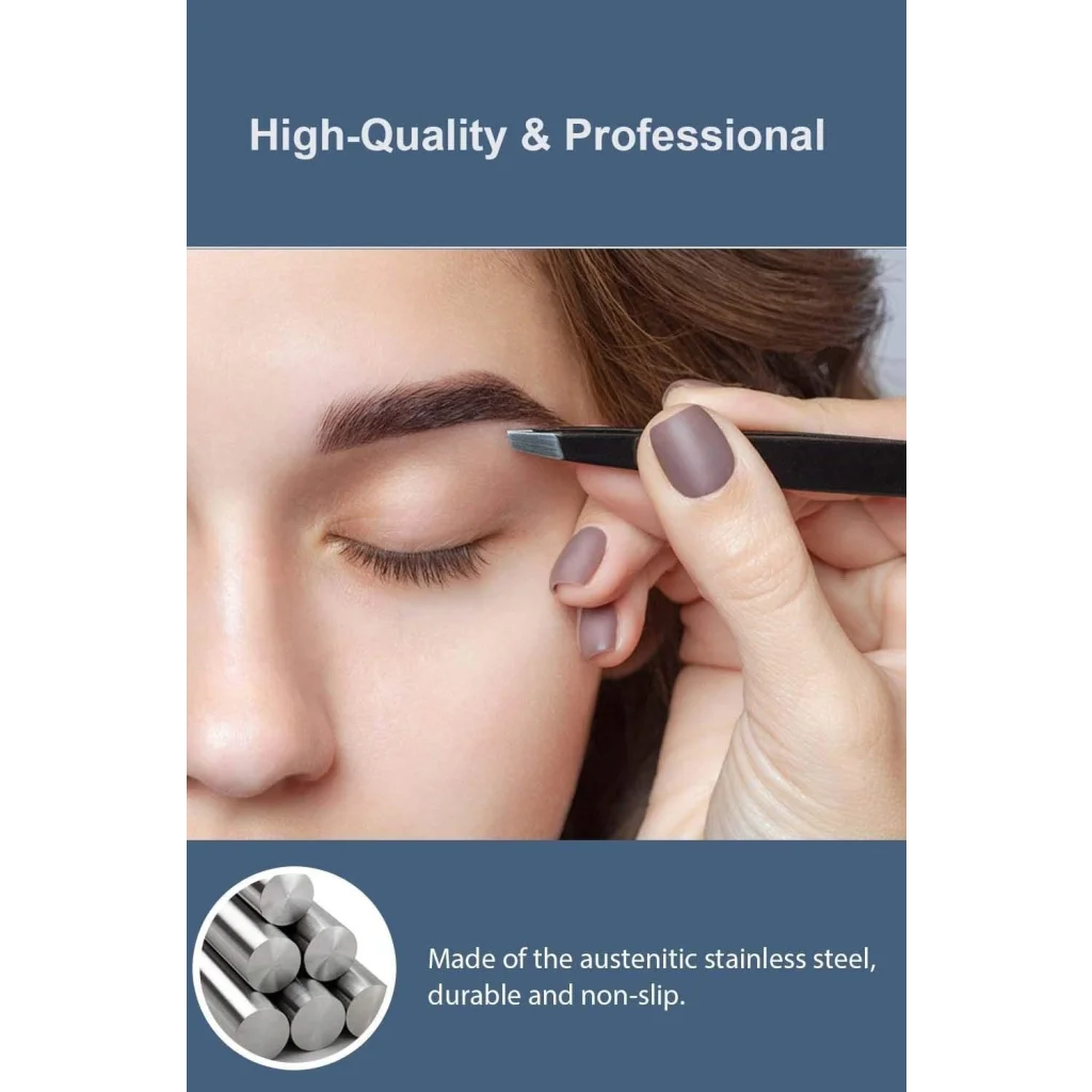 20X Magnifying Mirror and Eyebrow Tweezers Kit for Travel