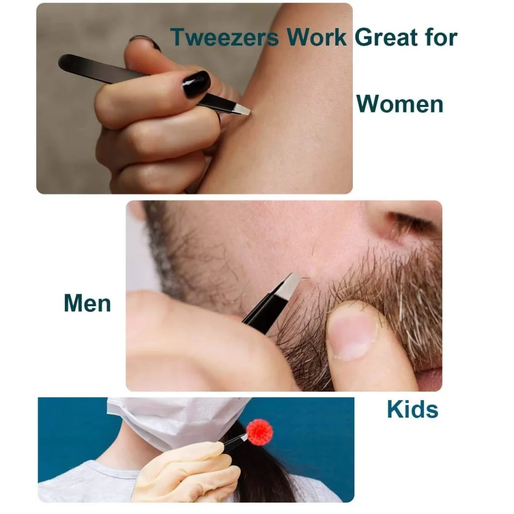 20X Magnifying Mirror and Eyebrow Tweezers Kit for Travel