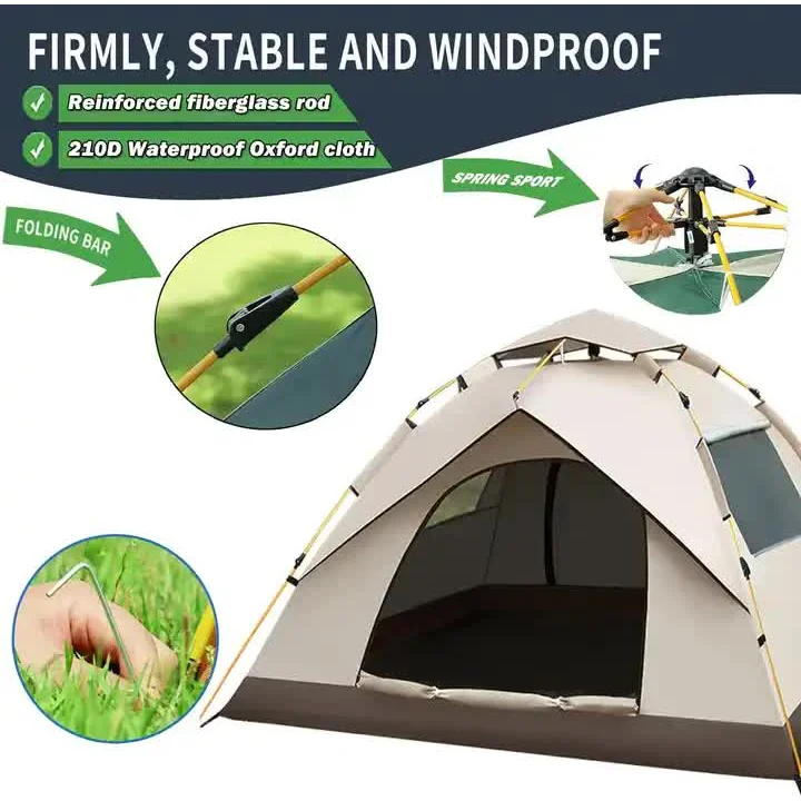 210*200*135cm Outdoor Family Instant Ultralight Portable