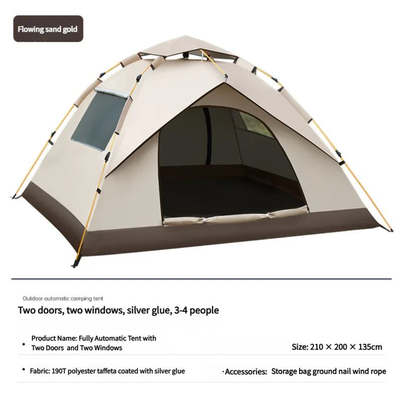210*200*135cm Outdoor Family Instant Ultralight Portable