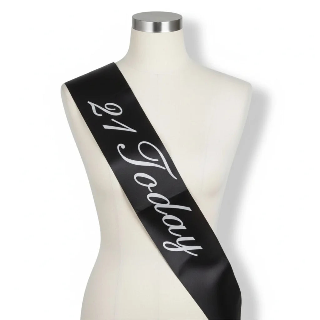 21st Birthday Sash 21 Today! Girls Night Party Costume