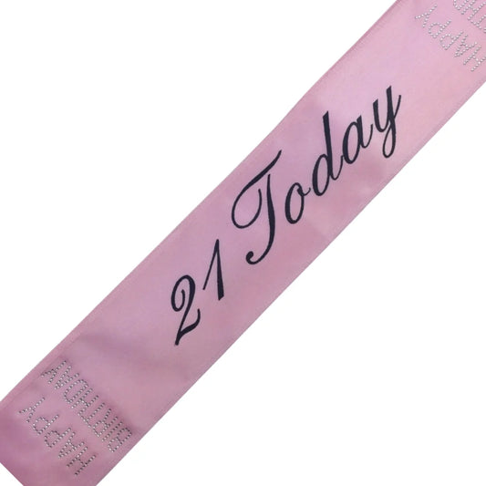 21st Birthday Sash 21 Today! Girls Night Party Costume