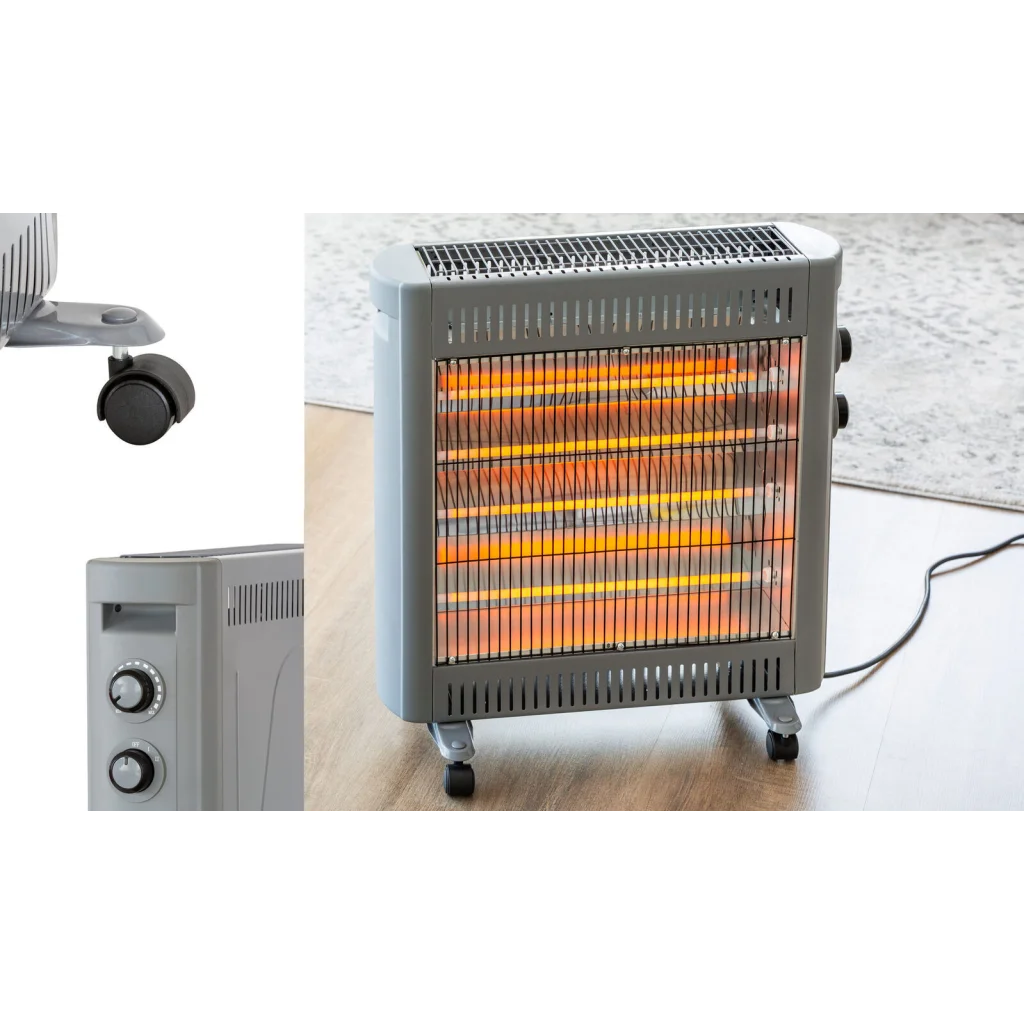2200W Quartz Infrared Radiant Heater with Adjustable
