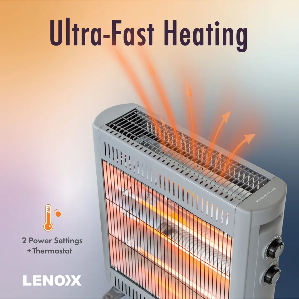 2200W Quartz Infrared Radiant Heater with Adjustable