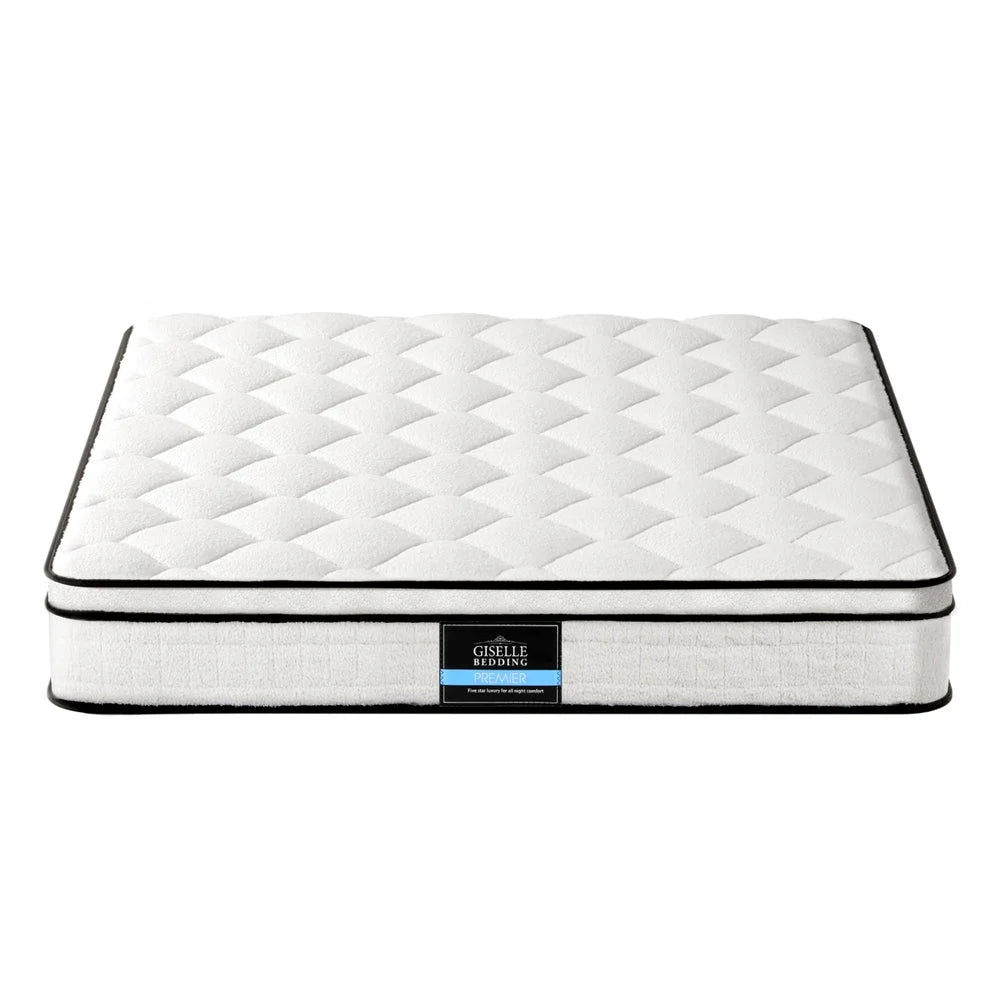 22cm mattress with layered cushioning and fabric casing