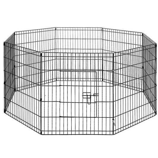 24’’ 8 Panel Pet Dog Playpen Puppy Exercise Cage Enclosure