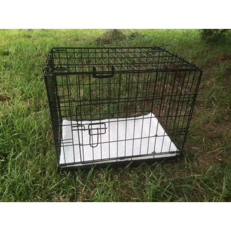 24’ Collapsible Metal Dog Crate Puppy Cage Cat Carrier